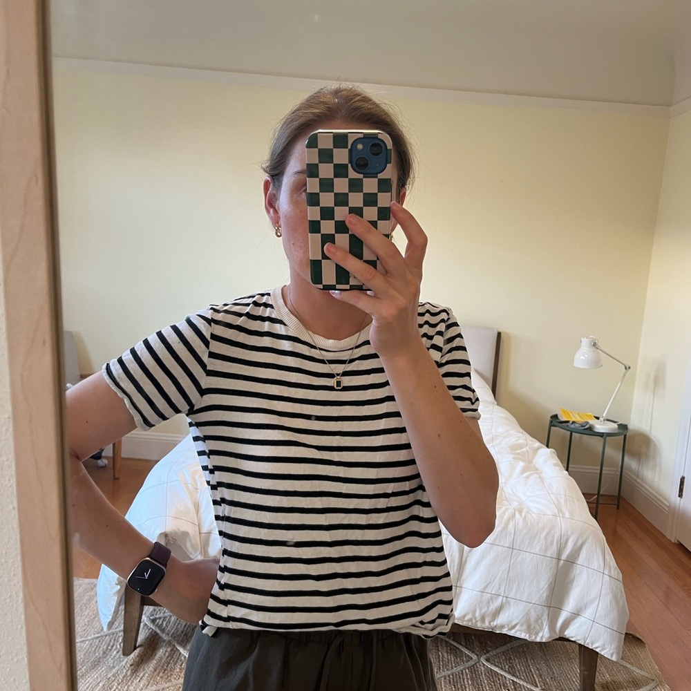Black and White Striped T-Shirt